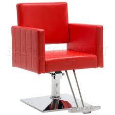emiko beauty salon styling chair red