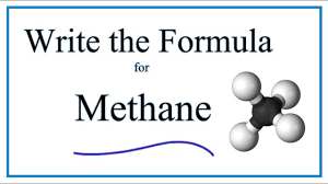 how to write the formula for methane