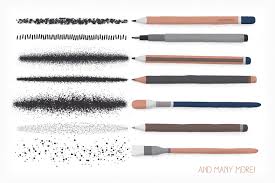 ai grain and texture brushes by side