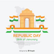 free vector flat indian republic day