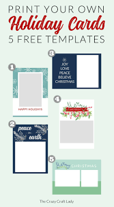 Free Christmas Card Templates The Crazy Craft Lady