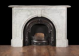 Victorian Carrara Marble Fireplace