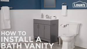 How To Install A Bathroom Vanity And Sink
