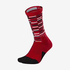 Details About Nike Unisex Elite Cushioned Crew 1 5 Gfx2 Socks Basketball Hoops Red Sx7010 657