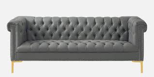 chesterfield leatherette 3 seater sofa