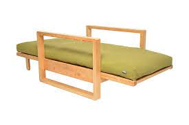 Cuba Single Seat Birch Wood Sofa Bed