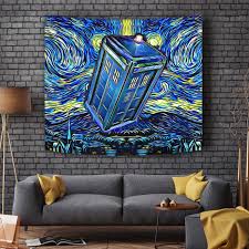 Doctor Who Tardis Starry Night Tapestry