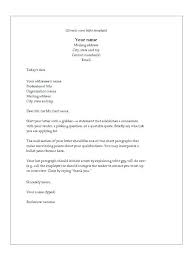 Simple Cover Letter Template Cover Letter Template General