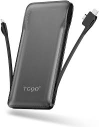 TG90 Power Bank 10000mah Dahili Yıldırım Tipi C Kablolu Taşınabilir Şarj  Cihazı, Ultra İnce Taşınabilir Telefon Şarj Cihazı Pil Yedekleme Güç  Paketleri iPhone Android Cep Telefonu Şarj Cihazı ile uyumludur içinde  Çevrim