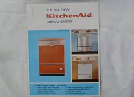 Kitchenaid Dishwashers 1960s Advertising Brochure Kitchen