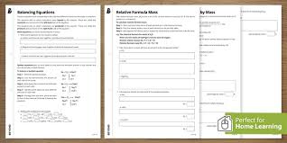 Gcse Quantitative Chemistry Worksheets