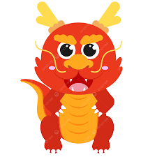 cute dragon cartoon character chinese