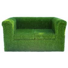 artificial grass sofa and outdoor