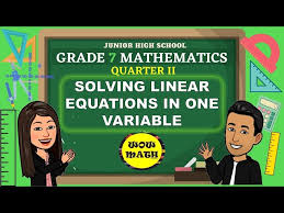 Solving Linear Equations In One