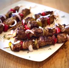 marinated greek beef souvlaki skewers