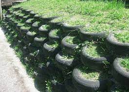 Tire Retaining Wall Tire Garden