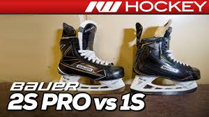 Bauer Supreme 2s Pro Vs 1s Skates Tech Spec Comparison