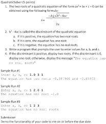 Two Roots Of A Quadratic Equation