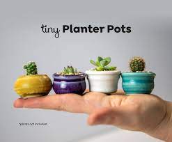 So Cute Handmade Glazed Clay Plant Pots