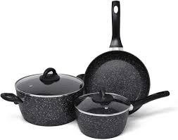 set of 3 induction hob non stick