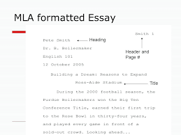 Mla Essay Formatting Understanding And Writing In The Format Style