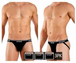 Details About Papi Rib Jockstrap Color Black 3 Pack Mens Underwear