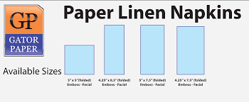 Custom Printed Paper Linen Napkins Gator Paper