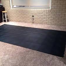 best gym floor over carpet for home