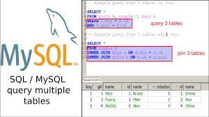 sql select from multiple tables two and