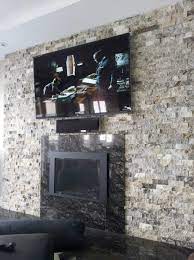 Silver Travertine Stacked Stone Ledger