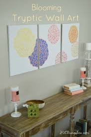 Large Blooming Tryptic Wall Art