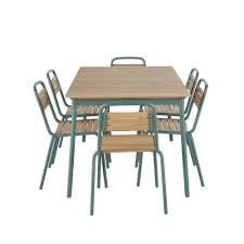 Garden Table For Six People L147cm With