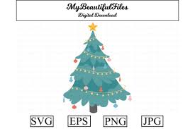 Christmas Tree Clipart Design Graphic By Mybeautifulfiles Creative Fabrica