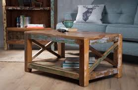 Reclaimed Wood Large Open Coffee Table