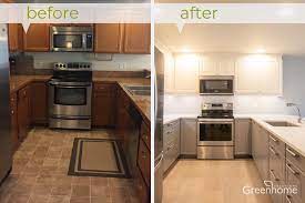 cork flooring brightens drab condo