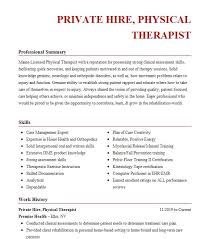 private hire physical the resume