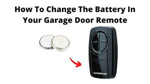 battery in your garage door remote