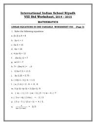 Cbse Class 8 Mathematics Worksheet 9