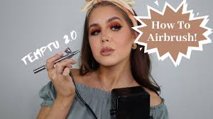how to airbrush makeup temptu 2 0