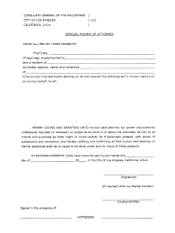 special power of attorney template