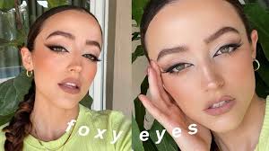 trendy foxy eye makeup