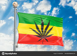 rastafarian flag 3d rendering