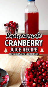 cranberry juice recipe confessions of
