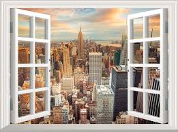 New York City Wall Sticker 3d Window
