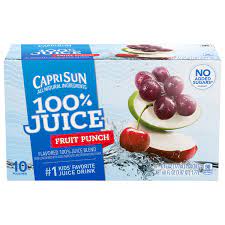capri sun 100 fruit punch juice drink