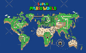 Smw Super Mario World Map Art Print