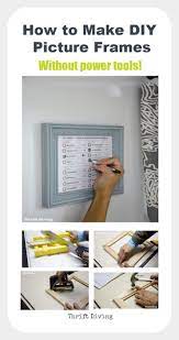 diy picture frames without power tools