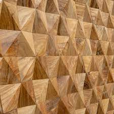 geometric timber panels natural wood