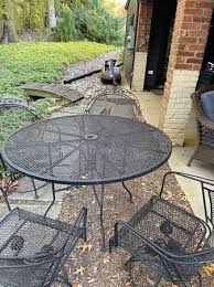 Wrought Iron Patio Set Furniture By