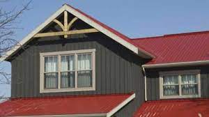 Red Metal Roof House Color Combinations